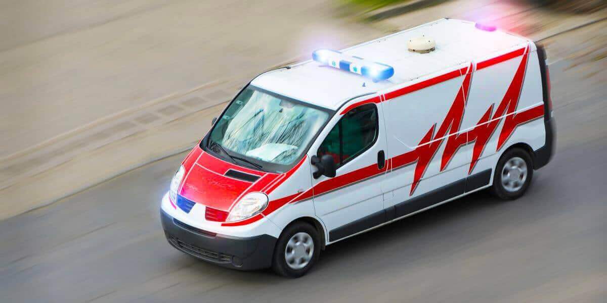ambulanza durante il tragitto